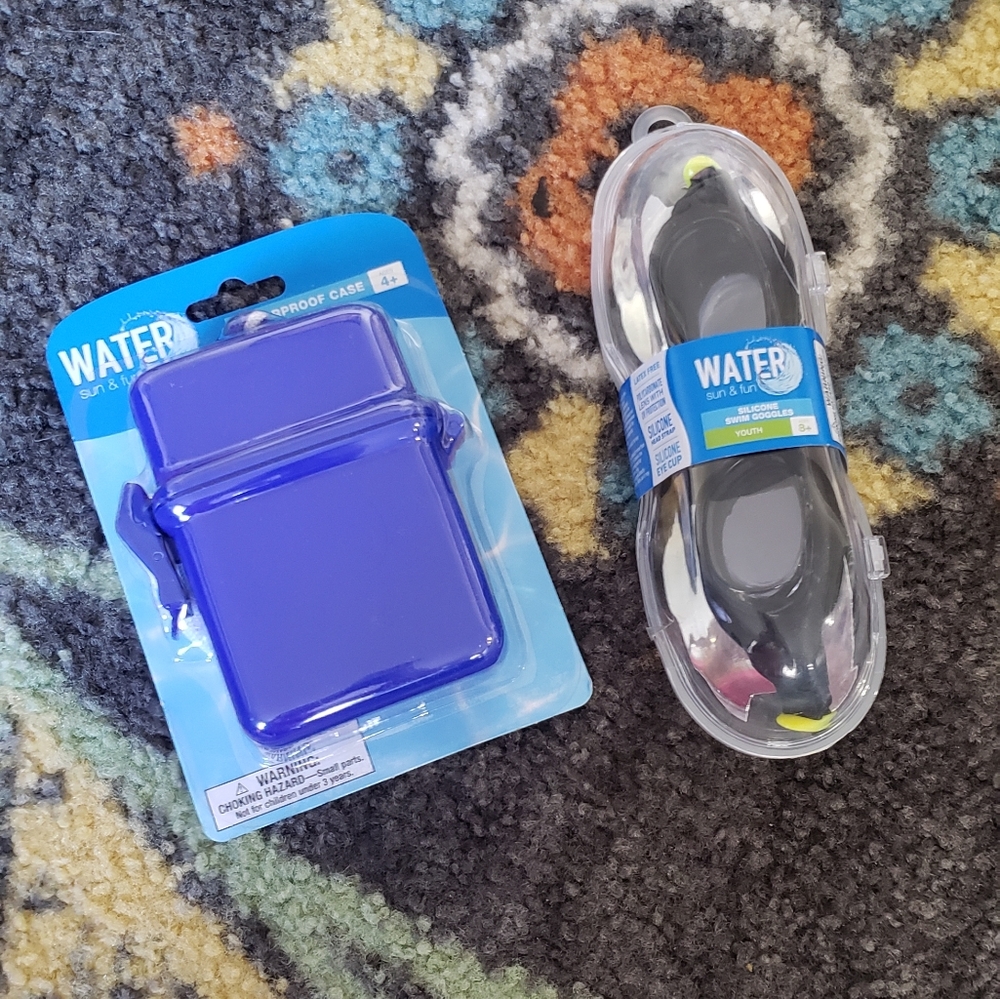 Waterproof Case & Swim Goggle Set